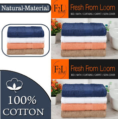 Fresh From Loom Luxury Edition Egyptian 100% Pure Cotton Bath Towel 2400 Gsm | High Water Heavy Soft Dual Stitched Bath Towel (Mulicolor) - 4 Pcs
