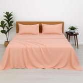 Pure Cotton Plain Double Bed Bedsheet With 2 Pillow Covers - Size 90 X 100 Inches, Rose Pink | Lightweight, Soft & Breathable - Perfect For Gifting On Weddings Bedsheet