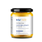 Organic A2 Gir Bilona Cow Ghee By Nutravilla | Rich In Nutrients & Healthy Pure A2 Ghee Perfect For Cooking | (1 Litr) 33.8 Ounce | Jar Pack