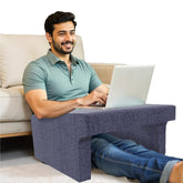 Memory Foam Lap Desk Pillow, Work Desk Accessories For Reading, Blue | Gaming, Studying Comfortable Armrest | Easy To Store Work From Home Pillow, Perfect For Using On Bed, Sofa & Floor