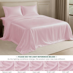 1 Double Bedsheet For Queen Size With 2 Pillow Covers - 90 X 100 Inches, Baby Pink | Perfect For Romantic Night, Excellent Gift For All Celebrations Bedsheet