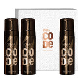 Wild Stone Code Chrome Body Perfume 360ml 12.1 Fl.oz. Pack Of 3 | Perfect Gift For Boyfriend | Long Lasting
