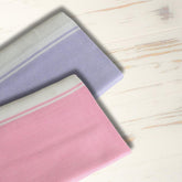 Aero Weav Ultra Lightweight Bamboo Bath Towel 200gsm | Compact, Portable & Less Than Skin-Friendly & Eco-Friendly Travel Towel (Lavender Lily & Baby Pink)- Pack Of 2