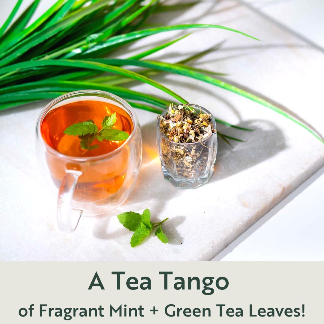 Luxmi Estates Minty Mile Chamomile Mint Green Tea - 50gm Tin, 1.7 Ounce, Pack Of 2 | USDA Certified Organic Green Tea - Low Caffeine Chamomile Green Tea Luxmi Estates Minty Mile Chamomile Mint Green Tea - 50gm Tin, 1.7 Ounce, Pack Of 2 | USDA Certified Organic Green Tea - Low Caffeine Chamomile Green Tea