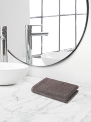 Himeya 100% Cotton Large Size Hand Towel 200 Gsm | Hand Towel For Men & Women (Natural Grey)