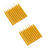 GOLDEN PURE WAX STICK CANDLES PACK OF 20 | PERFECT FOR NIGHTS EVENTS CANDLES
