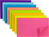 4 Pads Lined Sticky Notes Post 4 Colors Self Sticky Notes Pad | 400 Sheets - Sticky Notes