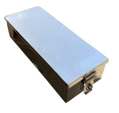High Grade Stainless Steel Premium Bank Safe Locker Box For Cash Box, Jewellery, Cheque Book, Multipurpose Storage Security Box, Fits In Any Bank Locker Size -12 Inch, Special Feature - Portable