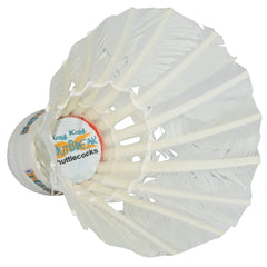Kay - Kay Badminton Duck Feather Shuttlecocks , Pack Of 10 Pc | White , With High Quality Natural Cork