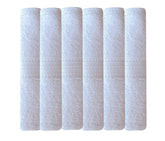 Akin Premium Cotton Bath Towels 3000 Gsm (Pack Of 6) - White