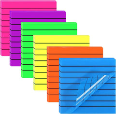 50 Sheets Transparent Sticky Notes With Line | Self Sticky Notes Waterproof Pet Markers | (Pink)