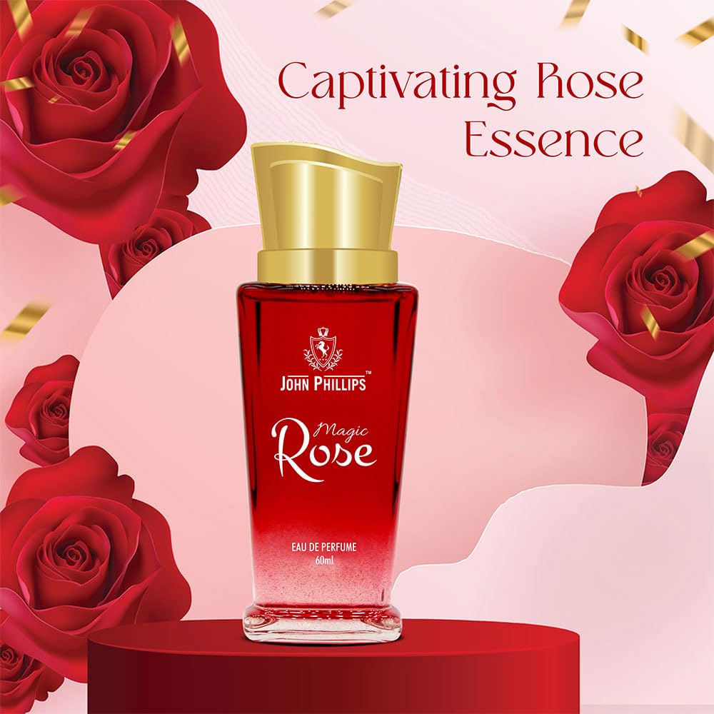John Phillips Dark Code + First Love + Magic Rose Eau De Perfume 60ml 2 Fl.oz. Each Pack Of 3 For Unisex John Phillips Dark Code + First Love + Magic Rose Eau De Perfume 60ml 2 Fl.oz. Each Pack Of 3 For Unisex