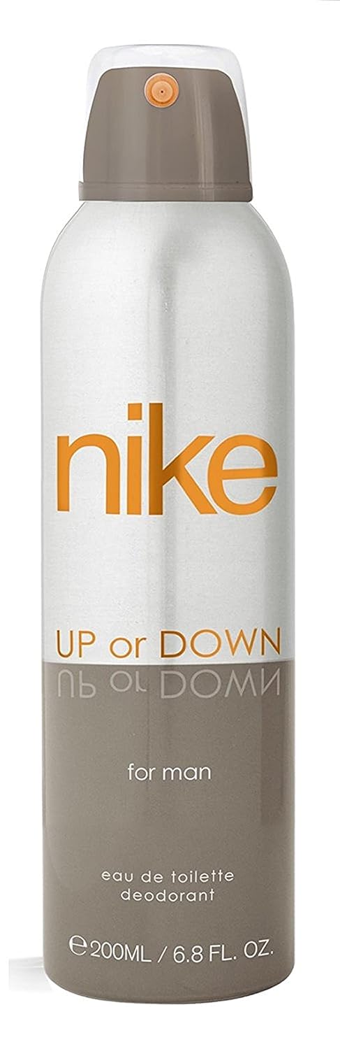 Nike Up Or Down Men Eau De Toilette Deodorant Spray 200ml 6.7 Fl.oz.| Perfect For Officewear & Dailywear | Long Lasting Fragrance Nike Up Or Down Men Eau De Toilette Deodorant Spray 200ml 6.7 Fl.oz.| Perfect For Officewear & Dailywear | Long Lasting Fragrance