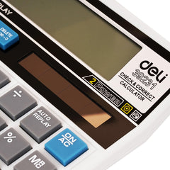Deli W39231n 12d Gt Calculator For Office | 3 Years Warranty | With Step Check & Correct Function - White