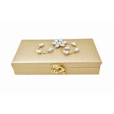 Decorative Golden Diamond Design Cash Box, Shagun Box, Gifting Cash Box, Gaddi Box, Jewelry Box, Shagun Envelope Money Box Envelope Wedding Gift Box, Special Feature - Portable