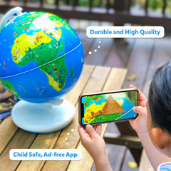 Globe For Children, Interactive Kids Globe With 1000+ Facts On Animals, Places & Monuments | Tech - Powered Learning Toy & Stem Gift For Kids Ages 4–10, Pack Of 1