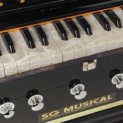 Best Harmonium - 7 Stopper, Double Bellow, 39 Keys, Two Reed (Bass-Male), 440v Tunned | Handmade Musical Instrument - 2 Side Carry Handle