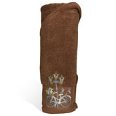 Rangoli 100% Cotton Martin Bath Towels 540 Gsm | Quick Dry, Ultra Soft, Highly Absorbent Printed Bath Towel For Men & Women Luxury & Highly Absorbent Towels - Brown (Set Of 1)
