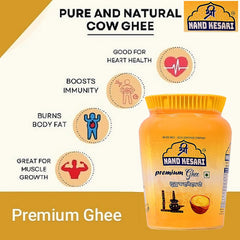 100% Natural Cow'S Ghee By Shri Nand Keshri | Good Source Of Healthy & Pure Ghee Perect For Baking | 4 Litre (1 Litr * 4) 135.2 Ounce | Box Pack