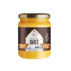 Pure Natural A2 Pure Cow Ghee By Girkesar | Traditionally Made Using Bilona Method Cow Ghee Perfect For Bones Health | (500ml) 16.9 Ounce | Jar Pack