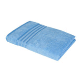 Pyaro 100% Cotton Large Size Terry Bath Towel 550 Gsm | Quick Dry Super Absorbent Soft Bath Towel (Sky Blue)