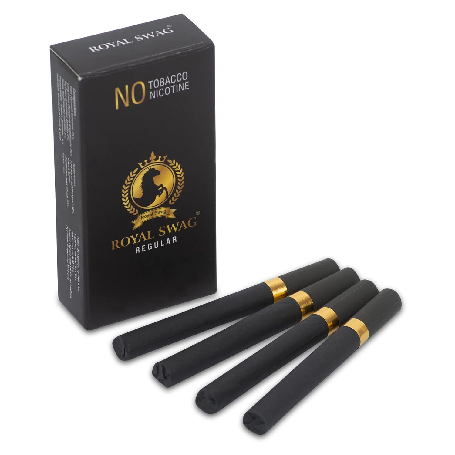Royal Swag Ayurvedic & Herbal Smokes Cigarettes - Tobacco & Nicotine Free Regular Flavored Pack Of 100 Smoke, Shot-1 Royal Swag Ayurvedic & Herbal Smokes Cigarettes - Tobacco & Nicotine Free Regular Flavored Pack Of 100 Smoke, Shot-1