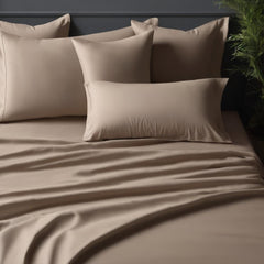 Queen Size Bedsheet With 2 Pillow Cover - 78 X 60 Inches, Taupe | Perfect Fabric For Daily Use Or Gifting Bedsheet | Premium Soft & Breathable