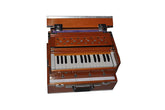 Musical Instrument Harmonium With Full Wooden Top Cover - 29 Keys, 7 Part Bellow, Two Reeds (Base- Male), 4 Stoppers