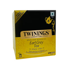 Twinings English Classics Earl Grey Tea - 20gm, 0.7 Ounce, 10 Envelope Tea Bags | Mild & Refreshing Flavor Black Tea - Light Strength Premium Black Tea, Caffeine Free