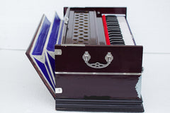 Professional Wooden Harmonium - 3 1/4 Octave, Double Fold Bellow, 39 Keys, 7 Stopper, 2 Reeds (Bass- Male)