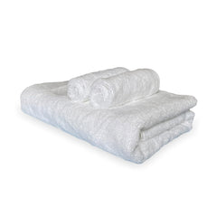 Heelium Bamboo Towel Set 1 Bath & 2 Face Towel 800 Gsm | Super Soft & Antibacterial Towel (White) - 3 Piece