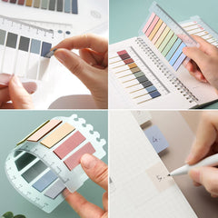 Sticky Tabs Transparent Sticky Notes, Multifunctional Tab, Book Reading Notes, Bookmarks - 5 Pcs