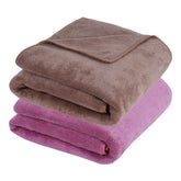 Fezora Microfiber Bath Towel 400 Gsm | For Men & Women Soft & Absorbent Weft Knitting Towels | Quick Dry Large Size Towel (Brown & Wine) - 2 Piece