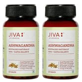 Jiva Ashwagandha Tablet 100% Ayurvedic Formulation Boosts Immunity & Energy Level, Strengthens Nervous System, Reduces Stress & Anxiety | 120 Tablets 200gm 0.4lbs Each Pack Of 2