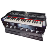 Musical Instrument Harmonium - 7 Stopper, 39 Keys, 3.25 Octave, Double Bellow, Two Reeds (Base- Male) | 440v Tunned - Compact & Portable Design