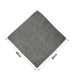 Showstopper Super Soft Microfiber Hand Towels 800 Gsm | Ultra Absorbent, Lint-Free, Scratch-Free, Quick-Dry, Gym & Workout Towels - Set Of 4 (Grey)