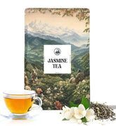 Dorje Teas Darjeeling Jasmine Tea - 100gm, 3.5 Ounce, 40 Cups | Promotes Good Sleep & Stress Relief - Low Caffeine, Soothing Tea For Relaxation & Glowing Skin