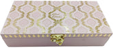 Designer Wodden Fancy Shagun Gift Boxes For Wedding, Shagun Cash Box Or Money Box With Mgi Printing For Wedding, Engagement, Holi, Diwali, Baby Showers, Colour - Cream