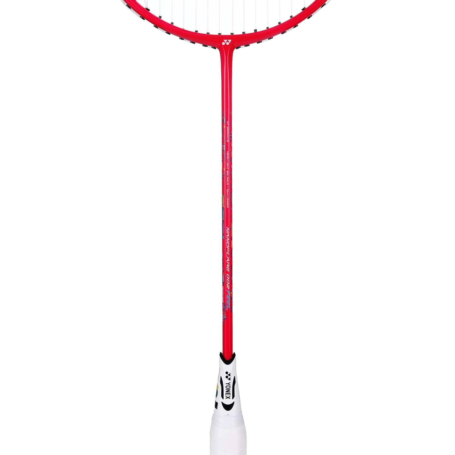 Yonex Graphite Badminton Racquet NANOFLARE 002 FEEL, G4 4U, Colour - Cyan & Red, Grip Size - 4 1/2 Inches Yonex Graphite Badminton Racquet NANOFLARE 002 FEEL, G4 4U, Colour - Cyan & Red, Grip Size - 4 1/2 Inches