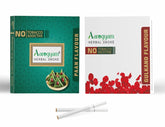 Aarogyam Herbals Pack Of 2 Flavours 100% Tobacco & Nicotine Free Cigarette For Relieve Stress & Mood Enhance Product Paan, Gulkand - 10 Sticks X 2 Packets