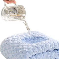 Linear Microfiber Hand Towels Small Size 300 Gsm | Face Towel For Men & Women Ultra Soft Absorbent, Quick Dry Towels Pack Of 2 (Blue)