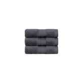 Mytrident Face Towels 600 Gsm | Nectar Soft Collection Wash Towel For Men & Women Face Towels - Ash Grey (3 Pcs)