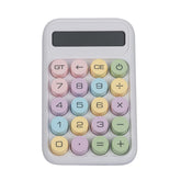 Mastano Desktop Cute Calculator -12 Digit large Display | Big Buttons | Solar Power |aesthetic Candy Color | For Office, School, Home White