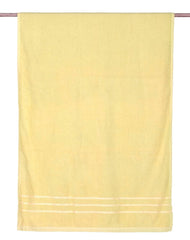 Blissful Creations 100% Cotton Bath Towels 450 Gsm | Soft & Absorbent Bath Towel For Men & Women - Urban Comfort (Yellow)