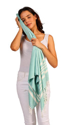 Mellow 100% Bamboo Large Bath Towel 245 Gsm | For Women & Men | Ultra Soft, Premium Absorbent, Lightweight, Quick Dry Towel (Luminous Jade) 250 Tc