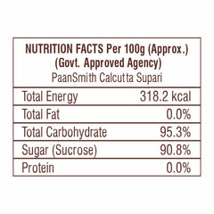 Paansmith Calcutta Supari Mouth Freshner 90gm, | After Meal Digestive | Jar Pack