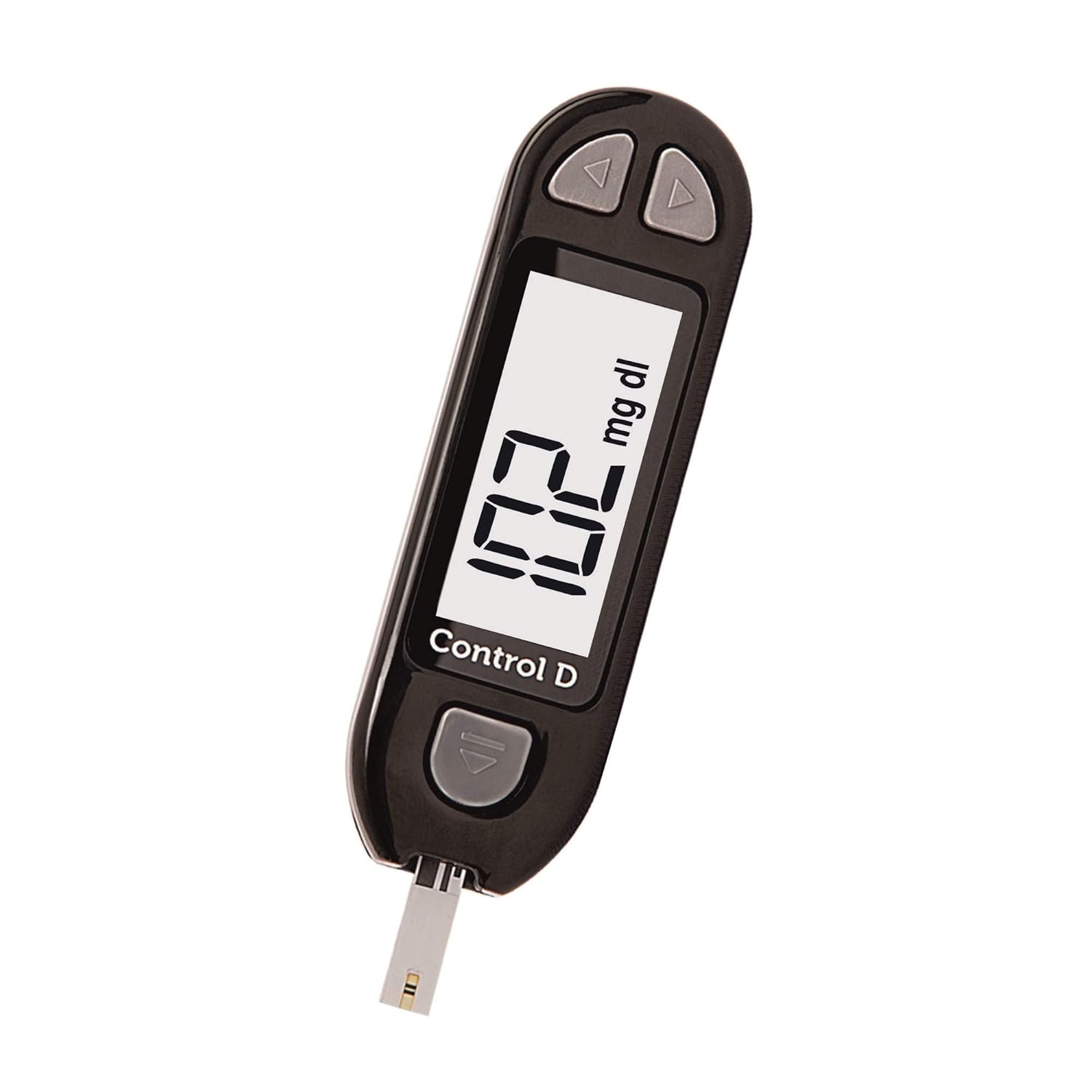 Control D Blood Glucose Monitor (Pack of 100 Strips, Black) Control D Blood Glucose Monitor (Pack of 100 Strips, Black)
