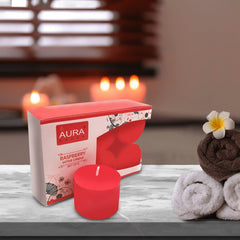 RASBERRY RED VOTIVE CANDLES | SET OF 12 | BEST USE FOR VALENTINNE WEEK CANDLES