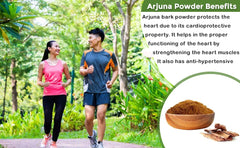Natural Health Products Pure Arjun Chhal Powder For Heart Weight Loss Hair Growth Tea Churna Pure Herbal Organic, Drinking, Eating, Face, Skin | 100gm 0.2lbs