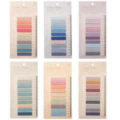 6 Sheets Sticky Index Tabs, Page Markers, Writable Page Sticky Notes With Ruler - 1200 Pcs